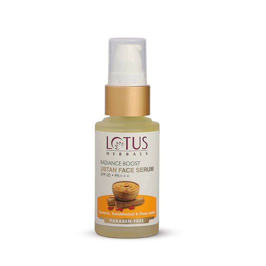 Buy Lotus Herbals Radiance Boost Ubtan Face Serum from DrMediCart, Ship from India to USA