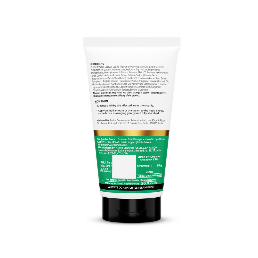 Dr. Sheth's Kesar & Kojic Acid Neck Knee & Elbow Cream