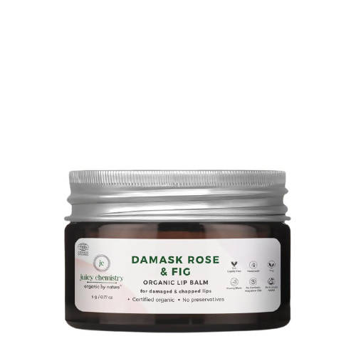 Juicy Chemistry Damask Rose & Fig Lip Balm for Dry & Flaky Lips - DrMediCart