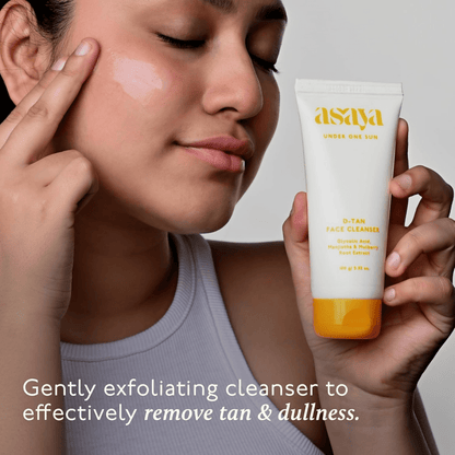 Asaya Detan Face Cleanser With Glycolic Acid, Berry Extract & Manjistha For Men & Women