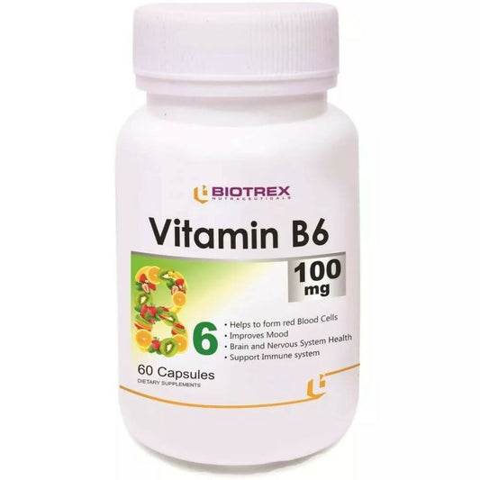 Buy Biotrex Vitamin B6 100Mg Capsules from DrMediCart, Ship from India to USA