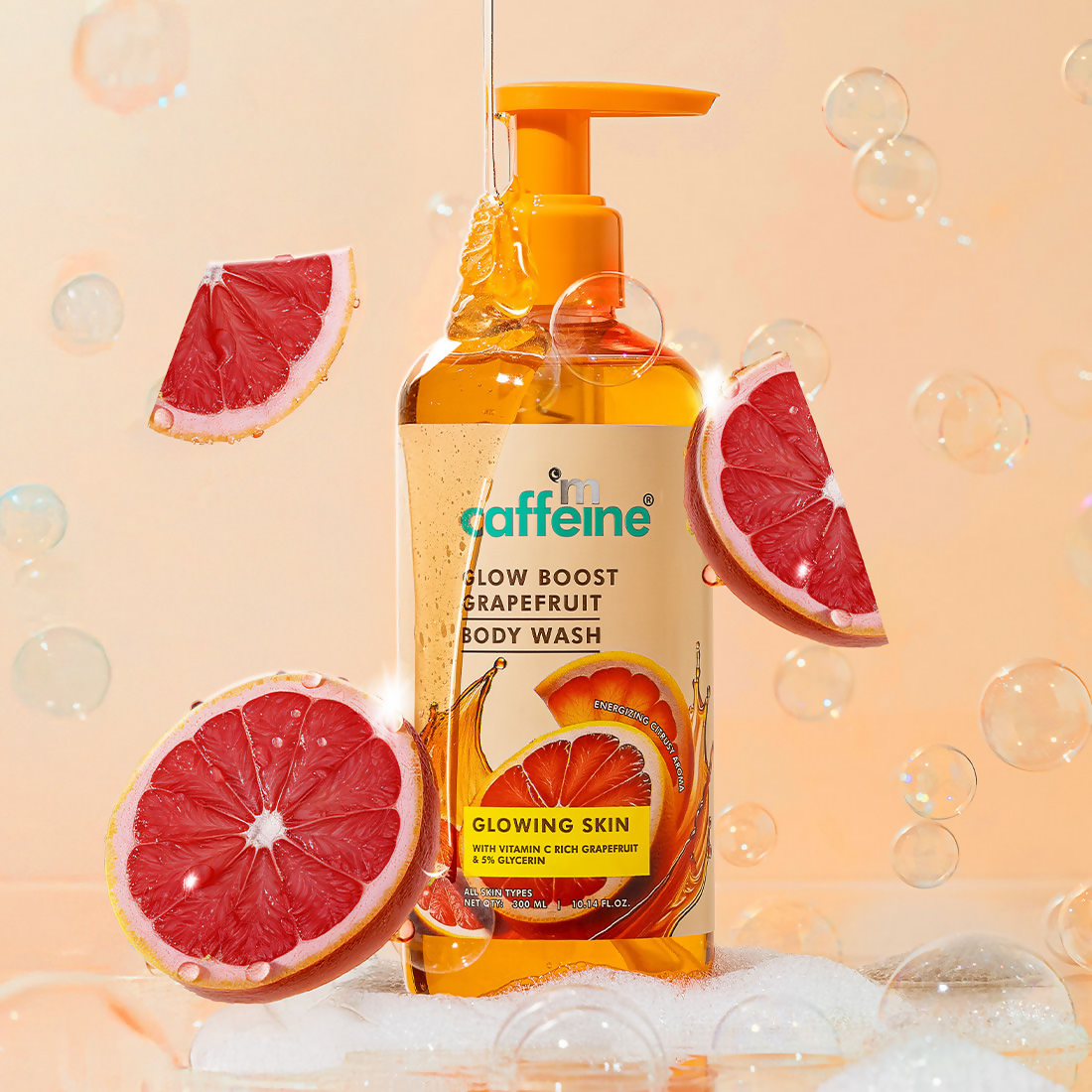 mCaffeine Glow Boost Grapefruit Body Wash
