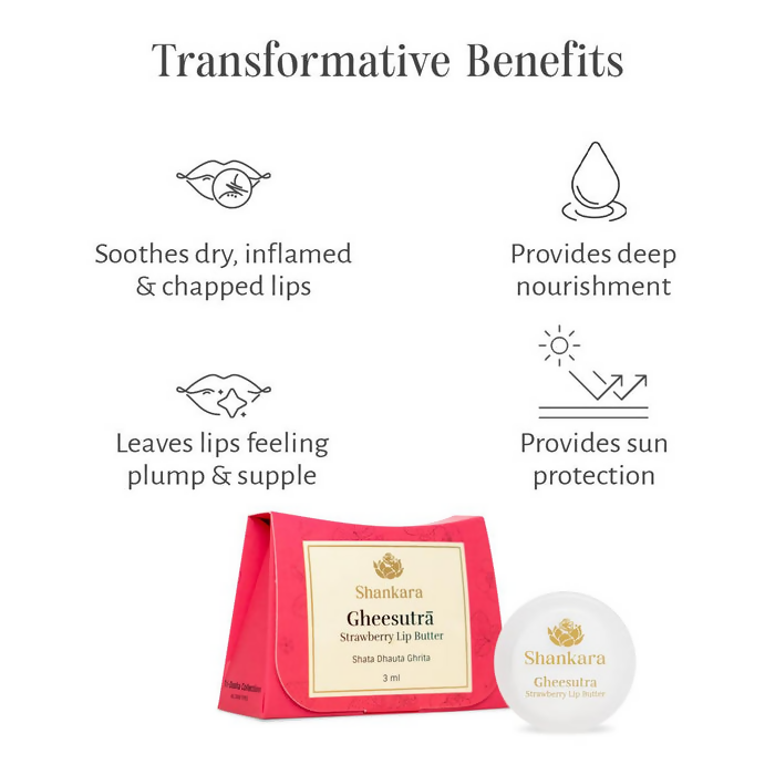 Shankara by Sri Sri Tattva Gheesutra Strawberry Lip Butter