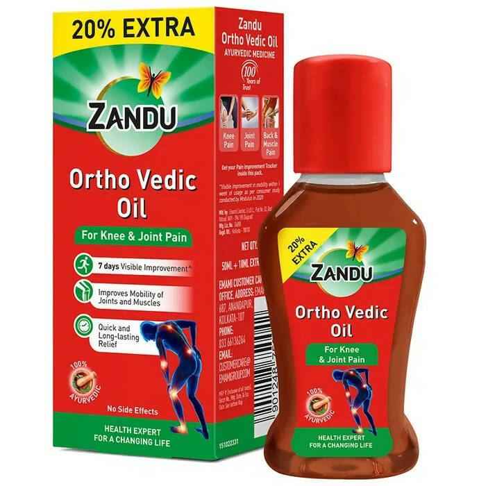 Buy Zandu Ortho Vedic Knee & Joint Pain Oil from DrMediCart, Ship from India to USA