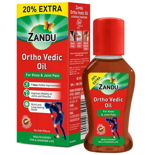 Buy Zandu Ortho Vedic Knee & Joint Pain Oil from DrMediCart, Ship from India to USA