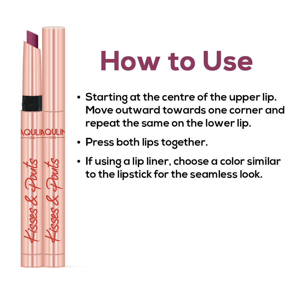 Jaquline USA Kisses & Pouts Transfer Proof Matte Lipstick - Butterfly Kiss 02