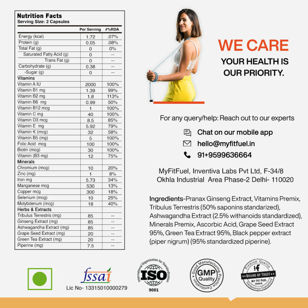 MyFitFuel Men Advance Daily Multivitamin Capsules