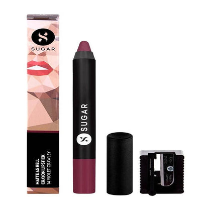 Sugar Matte As Hell Crayon Lipstick - Violet Crawley (Smokey Violet) - DrMediCart