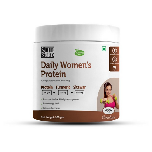 SheNeed Plant Based Daily Women’s Protein Drink With 21+ Nutrients For Women