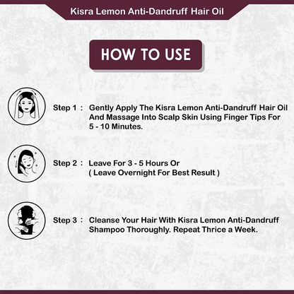 Kisra Lemon Anti-Dandruff Hair Oil
