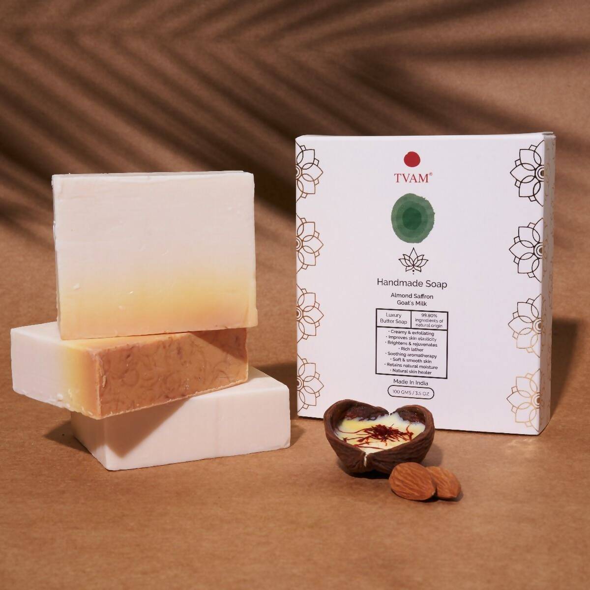 Buy Tvam Handmade Soap  Almond Saffron Goat's Milk from DrMediCart, Ship from India to USA