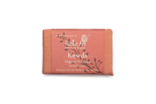 Buy Rustic Art Kewda Organic Oil Soap from DrMediCart, Ship from India to USA