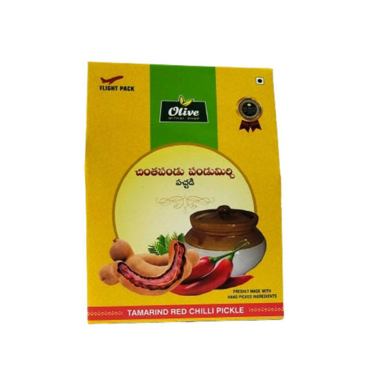 Buy Olive Mithai Chintakaya RedChilli Pickle from DrMediCart, Ship from India to USA