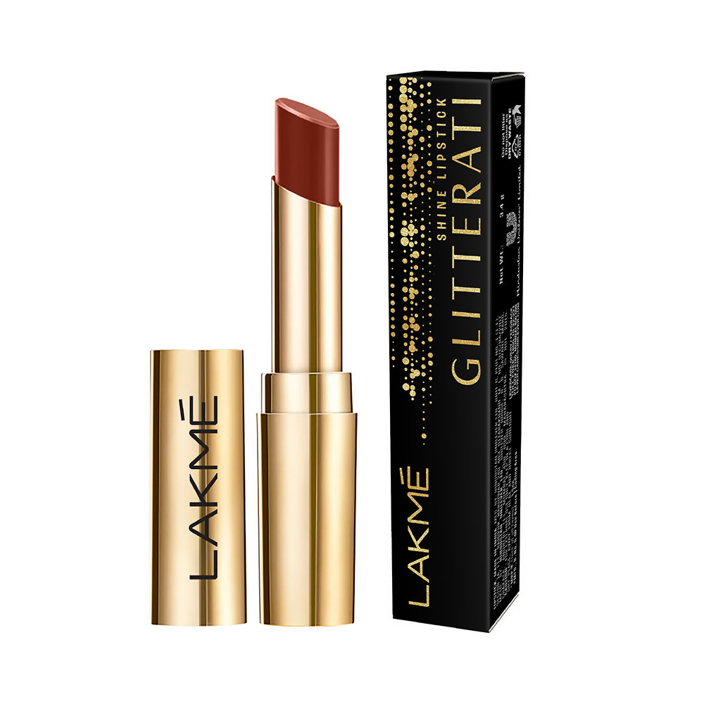 Lakme Glitterati Collection Shine Lipstick  - Coffee Quen