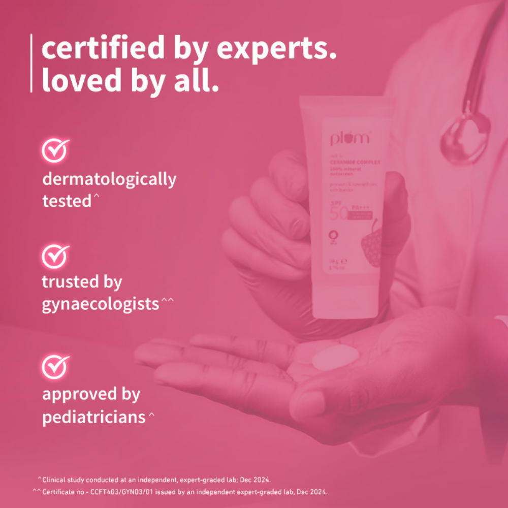Plum Oat & Ceramide Complex 100% Mineral Sunscreen SPF 50 PA+++