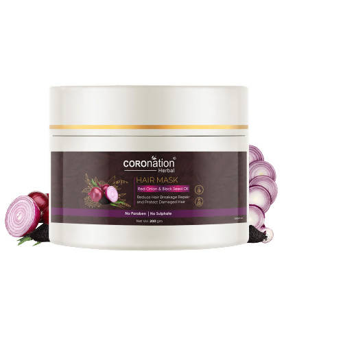 Buy Coronation Herbal Red Onion & Black Seed Oil Hair Mask from DrMediCart, Ship from India to USA