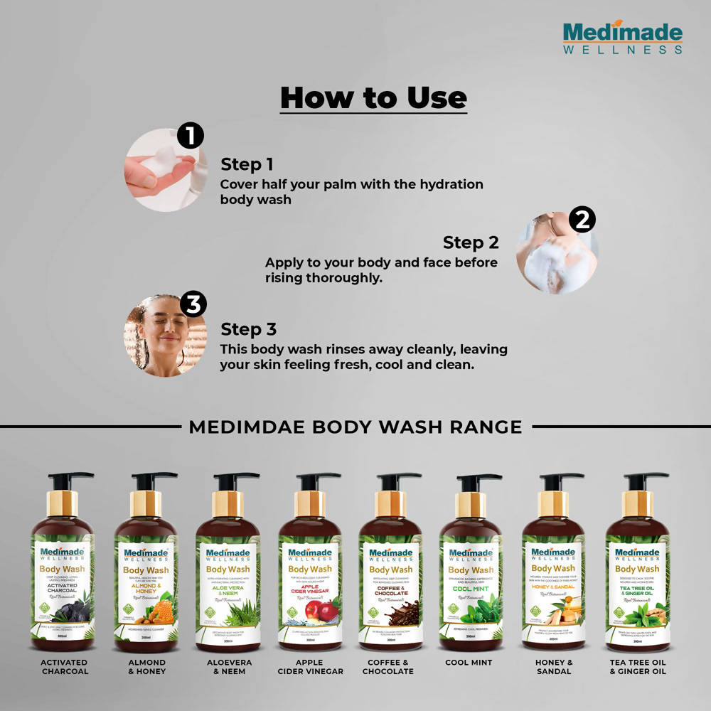 Medimade Wellness Activated Charcoal Body Wash - DrMediCart