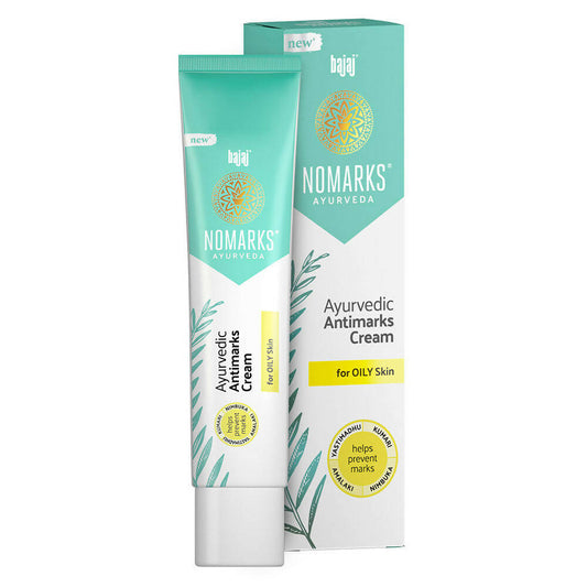 Buy Bajaj Nomarks Ayurvedic Antimarks Cream For Oily Skin from DrMediCart, Ship from India to USA