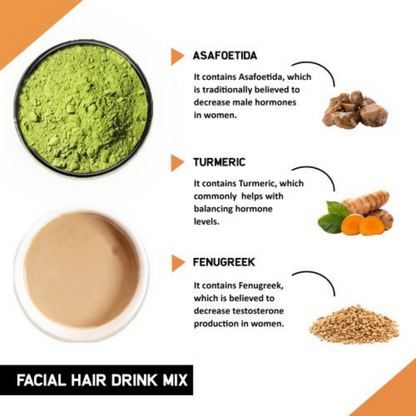 Just Vedic Facial Hair Drink Mix