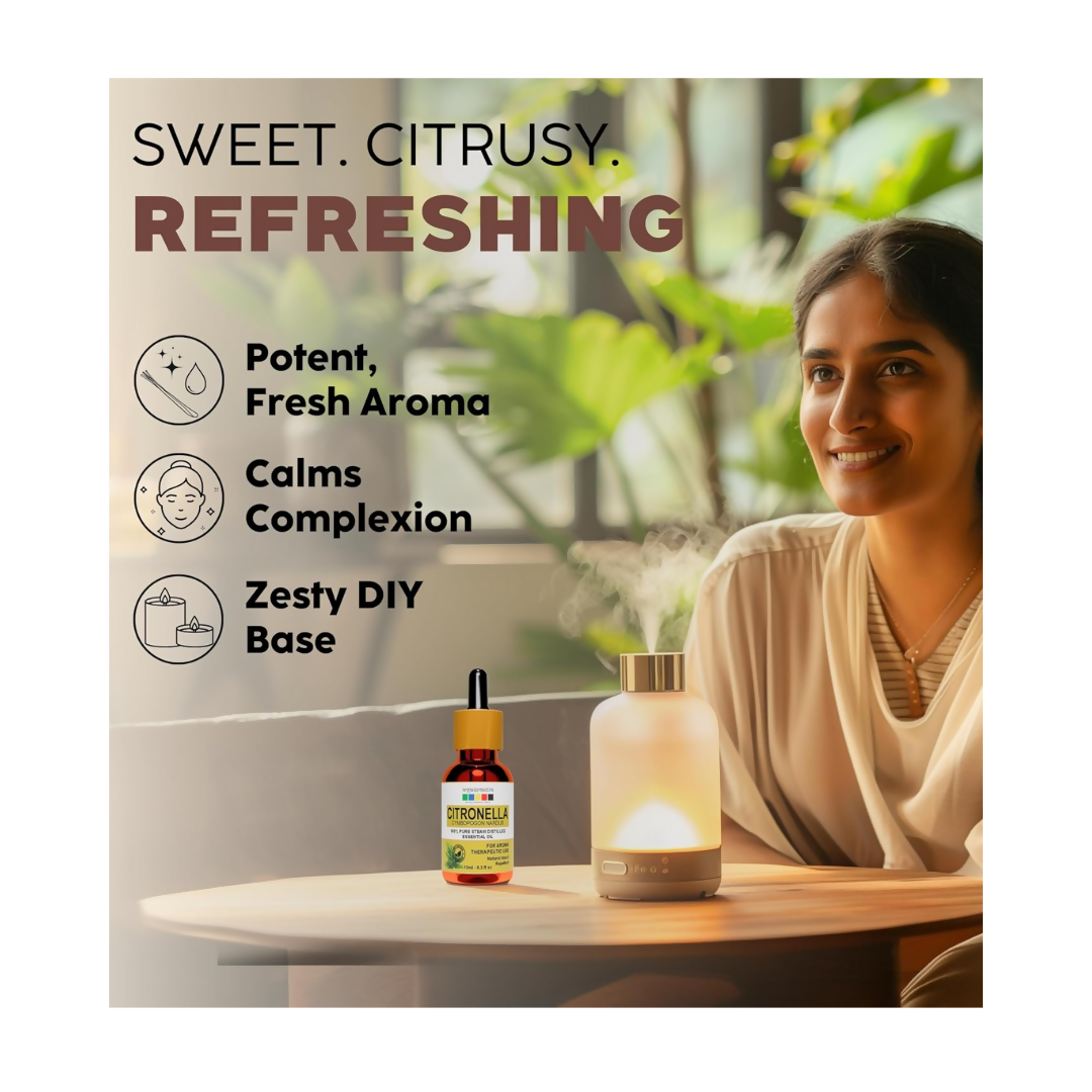 Organix Mantra Citronella Oil - 100% Natural Citronella Essential Oil