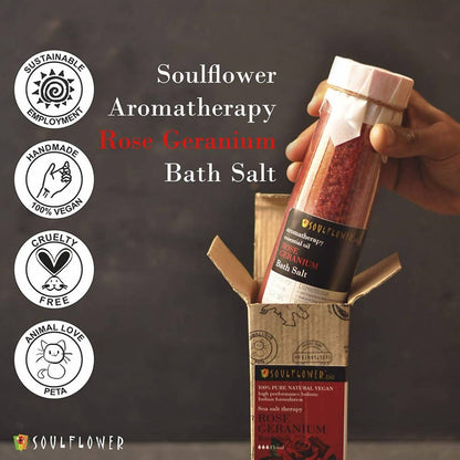 Soulflower Essential Oil Ocean Blue Bath Salt