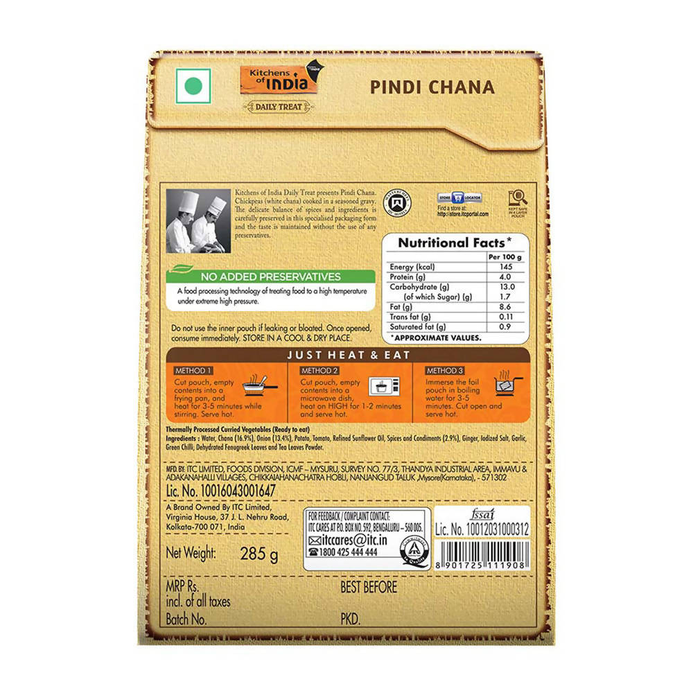 Kitchens of India Pindi Chana
