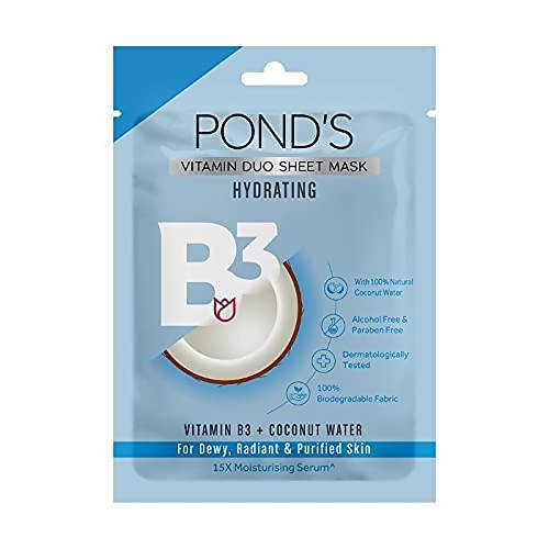 Buy Ponds Hydrating Sheet Mask With Natural Coconut Water And Vitamin B3 from DrMediCart, Ship from India to USA