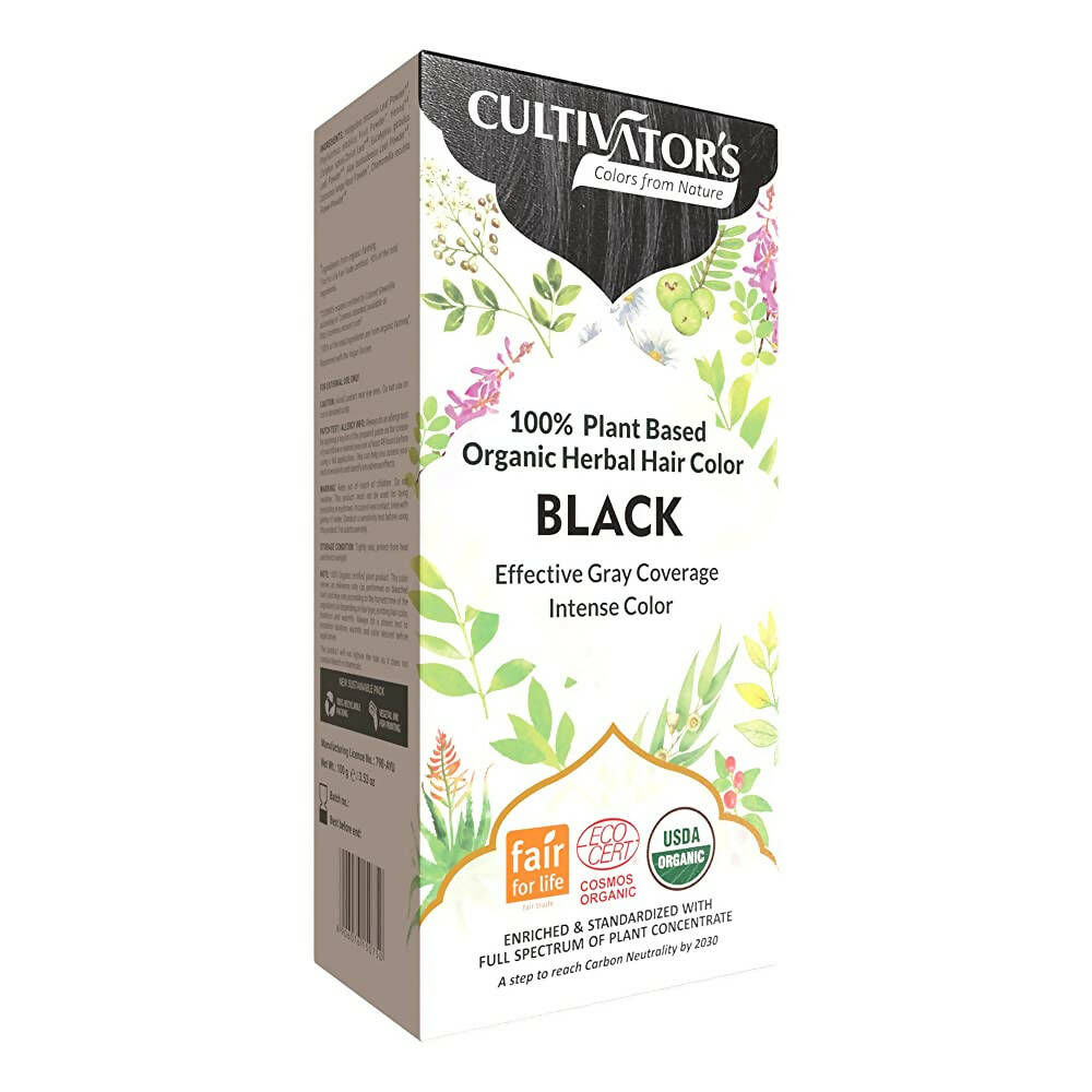 Buy Cultivator's Organic Herbal Hair Color - Black from DrMediCart, Ship from India to USA