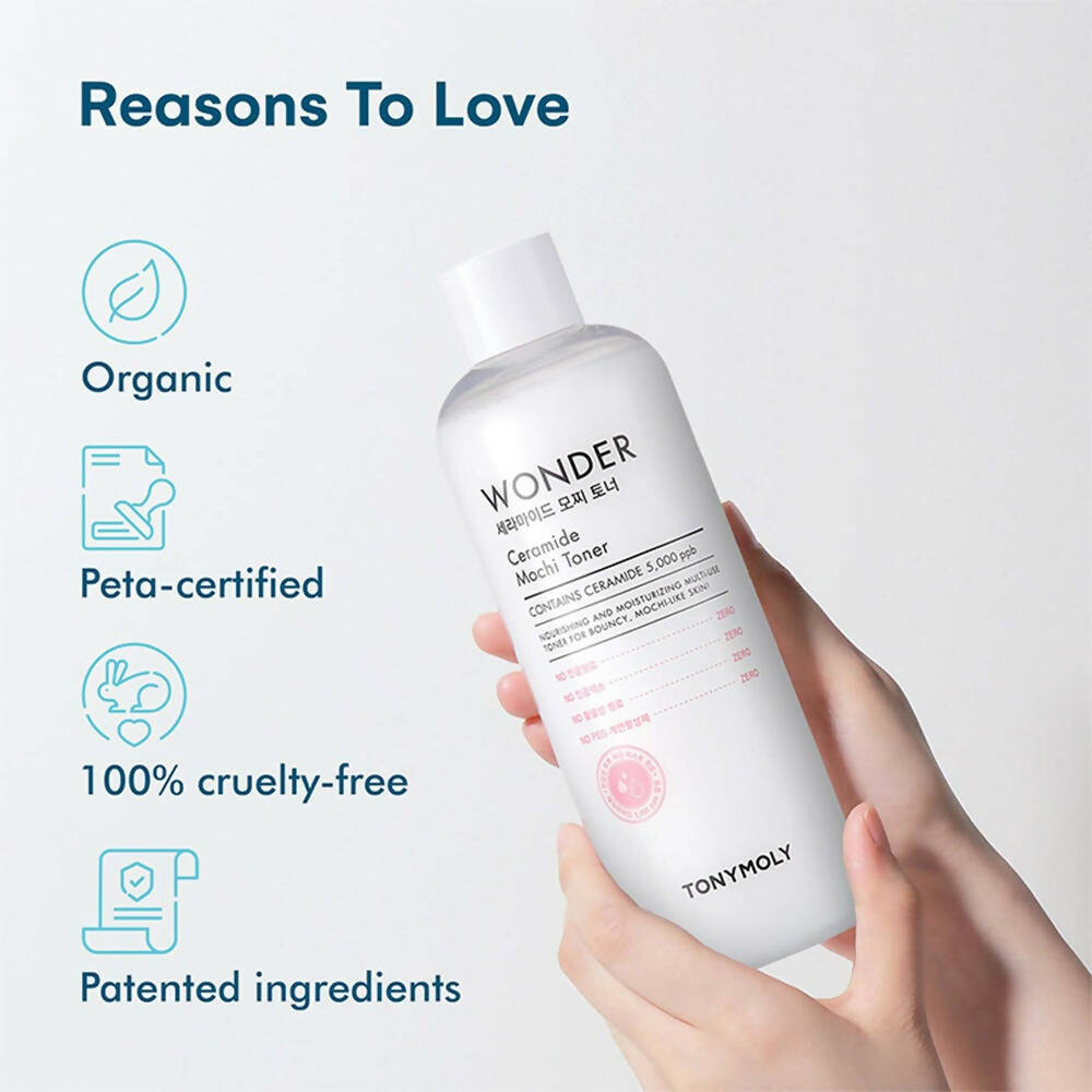 Tonymoly Moisturising Wonder Ceramide Mochi Toner - Korean Skincare