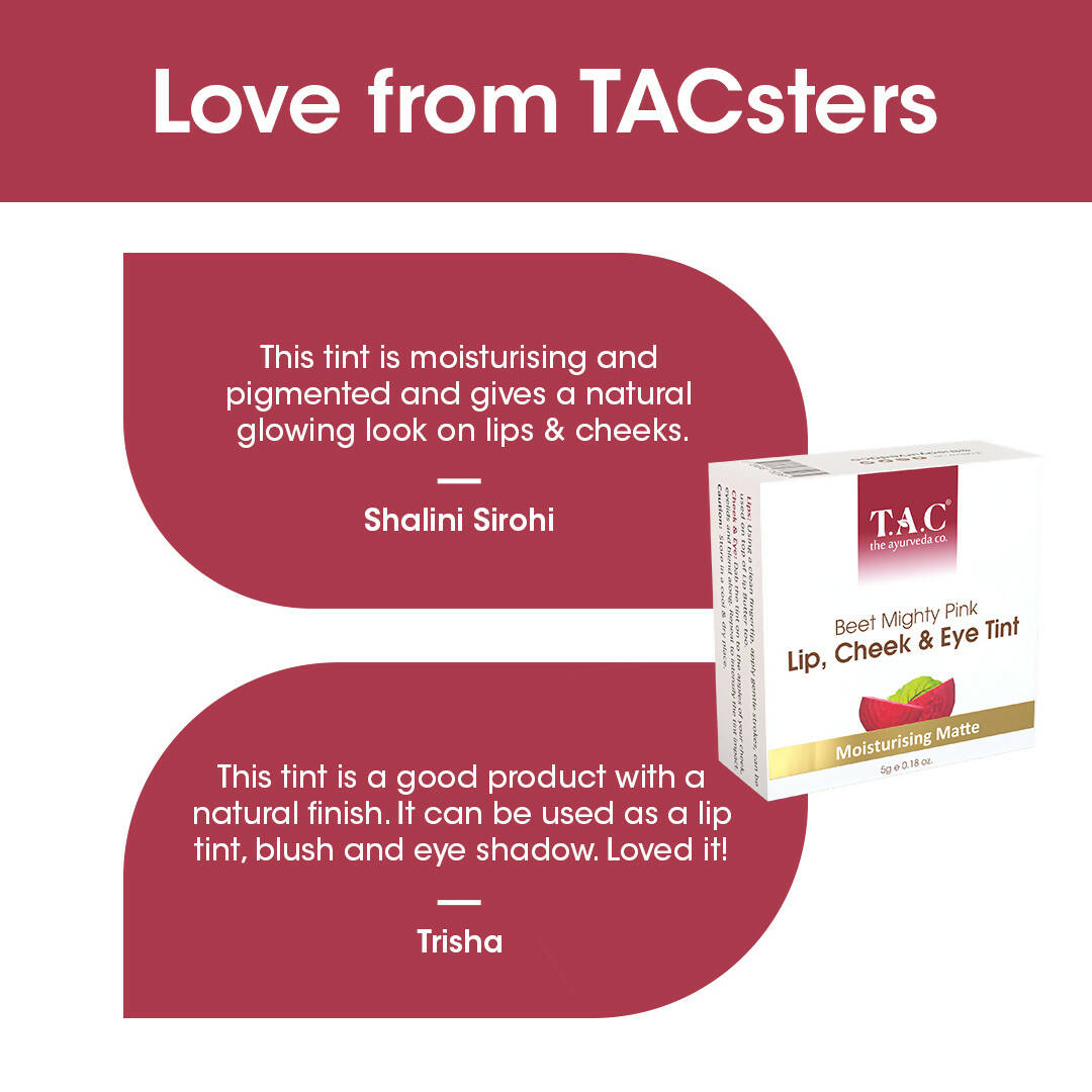 TAC - The Ayurveda Co. Lip, Cheek & Eye Tint with Beetroot Extracts - DrMediCart