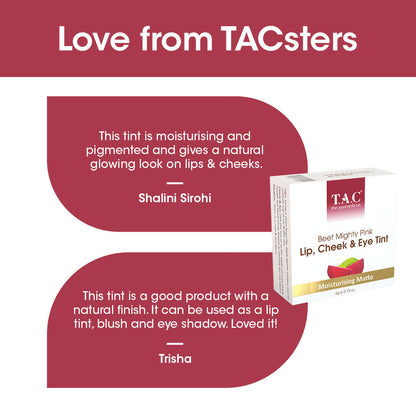 TAC - The Ayurveda Co. Lip, Cheek & Eye Tint with Beetroot Extracts - DrMediCart