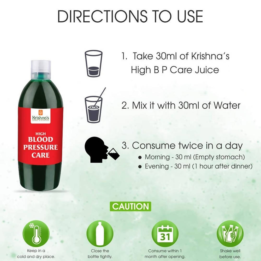 Krishna's Herbal & Ayurveda High Blood Pressure Care Juice