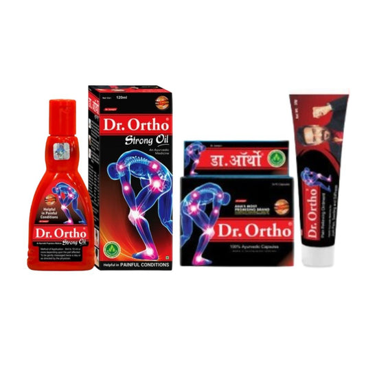Buy Dr. Ortho Ointment, Strong Oil & Capsules Combo from DrMediCart, Ship from India to USA