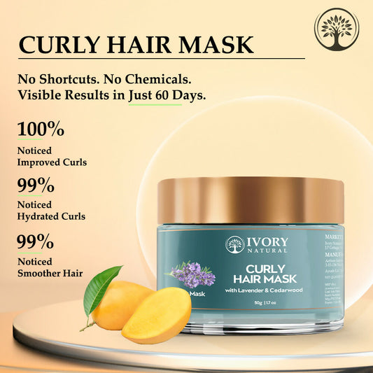 Buy Ivory Natural Curly Hair Mask - Natural Smooth Even Curls For Both Men & Women from DrMediCart, Ship from India to USA