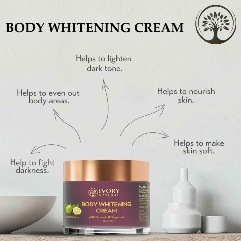Ivory Natural Body Whitening Cream - Achieve Even Skin Tone And Smooth Texture For A Radiant Glow