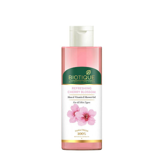 Buy Biotique Advanced Organics Refreshing Cherry Blossom Shea & Vitamin E Shower Gel from DrMediCart, Ship from India to USA