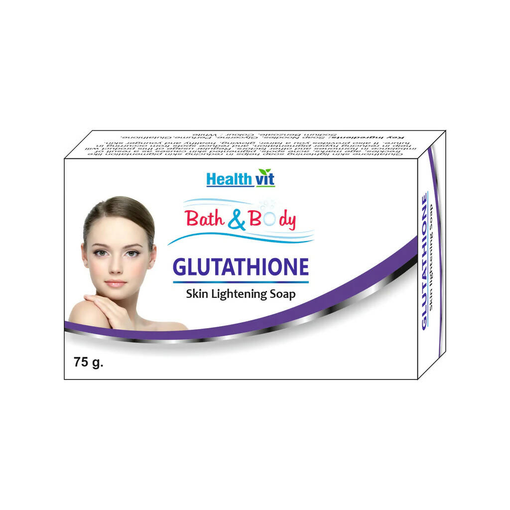 Buy Healthvit Bath And Body Glutathione Skin Lightening Soap from DrMediCart, Ship from India to USA