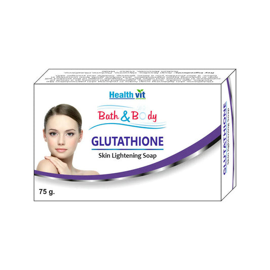 Buy Healthvit Bath And Body Glutathione Skin Lightening Soap from DrMediCart, Ship from India to USA