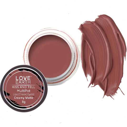 Love Earth Lip Tint & Cheek Tint Multipot-Kiss & Tell
