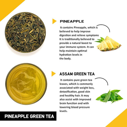 Teacurry Pineapple Green Tea Bags - Drmedicart