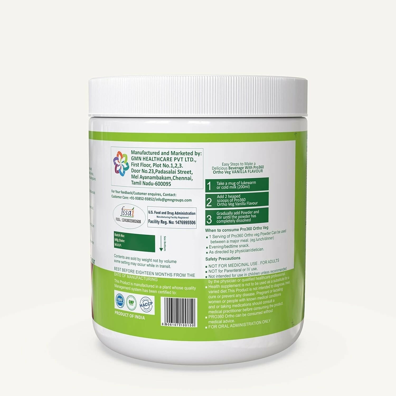 Pro360 Ortho Bone and Joint Protein Supplement Powder