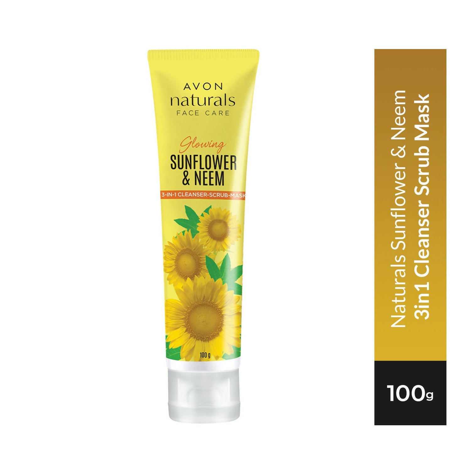 Avon Naturals Sunflower & Neem 3 In 1 Cleanser Scrub Mask