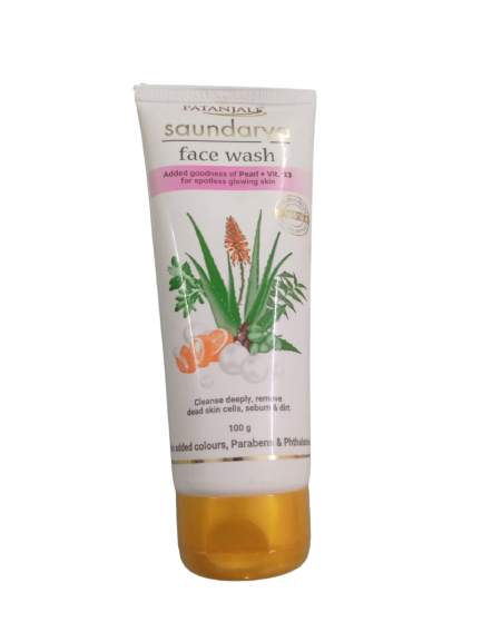 Buy Patanjali Saundarya Face Wash(100 GM-1) & Aloe Vera Kesar Chandan Combo Pack( 60 GM x 2) from DrMediCart, Ship from India to USA