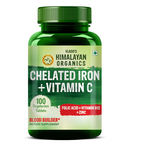 Himalayan Organics Chelated Iron Plus Vitamin C Tablets