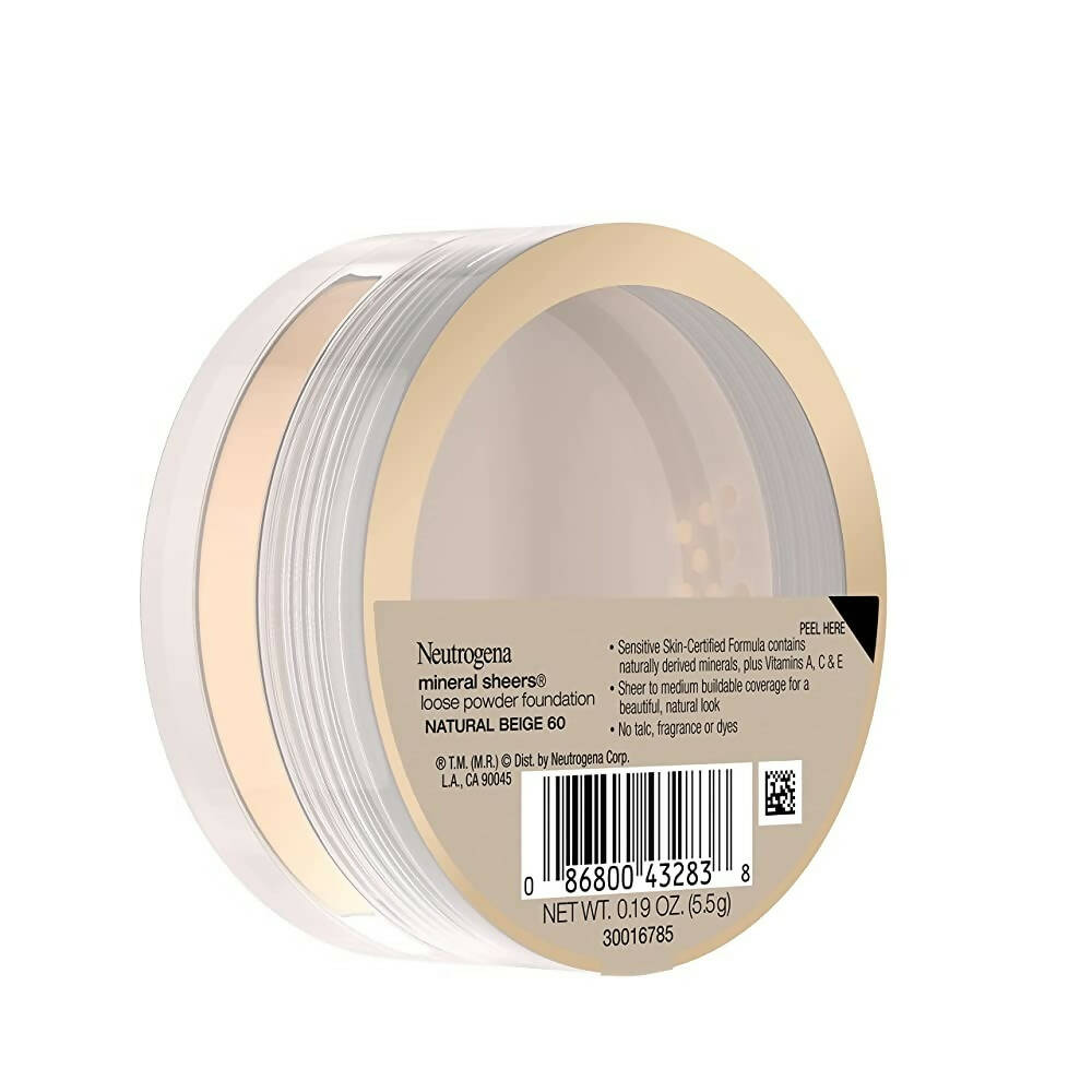 Neutrogena Mineral Sheers Loose Powder Foundation, Natural Beige 60 - DrMediCart