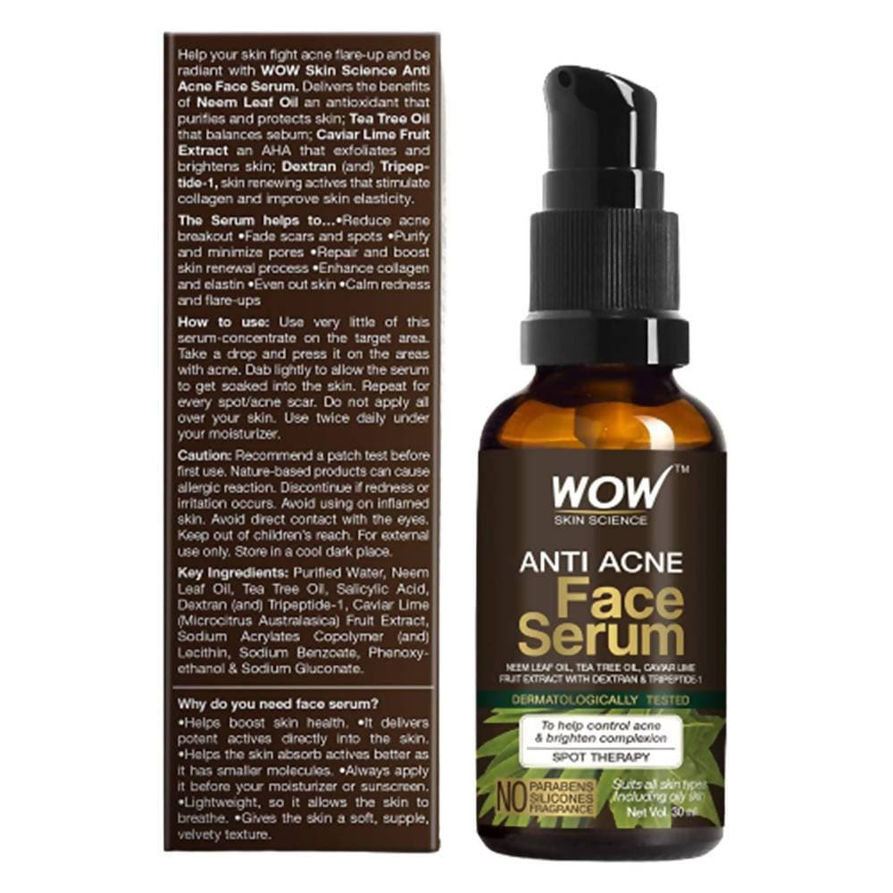 Wow Skin Science Anti Acne Face Serum - Drmedicart