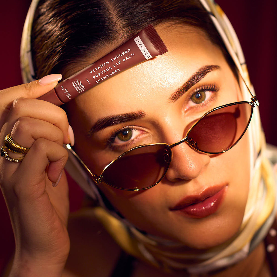 Hyphen By Kriti Sanon Vintage Vitamin Infused Peptide Lip Balm, Hydrate & Moisturize, Smoothen Lips & Repair Moisture Barrier