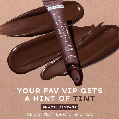 Hyphen By Kriti Sanon Vintage Vitamin Infused Peptide Lip Balm, Hydrate & Moisturize, Smoothen Lips & Repair Moisture Barrier