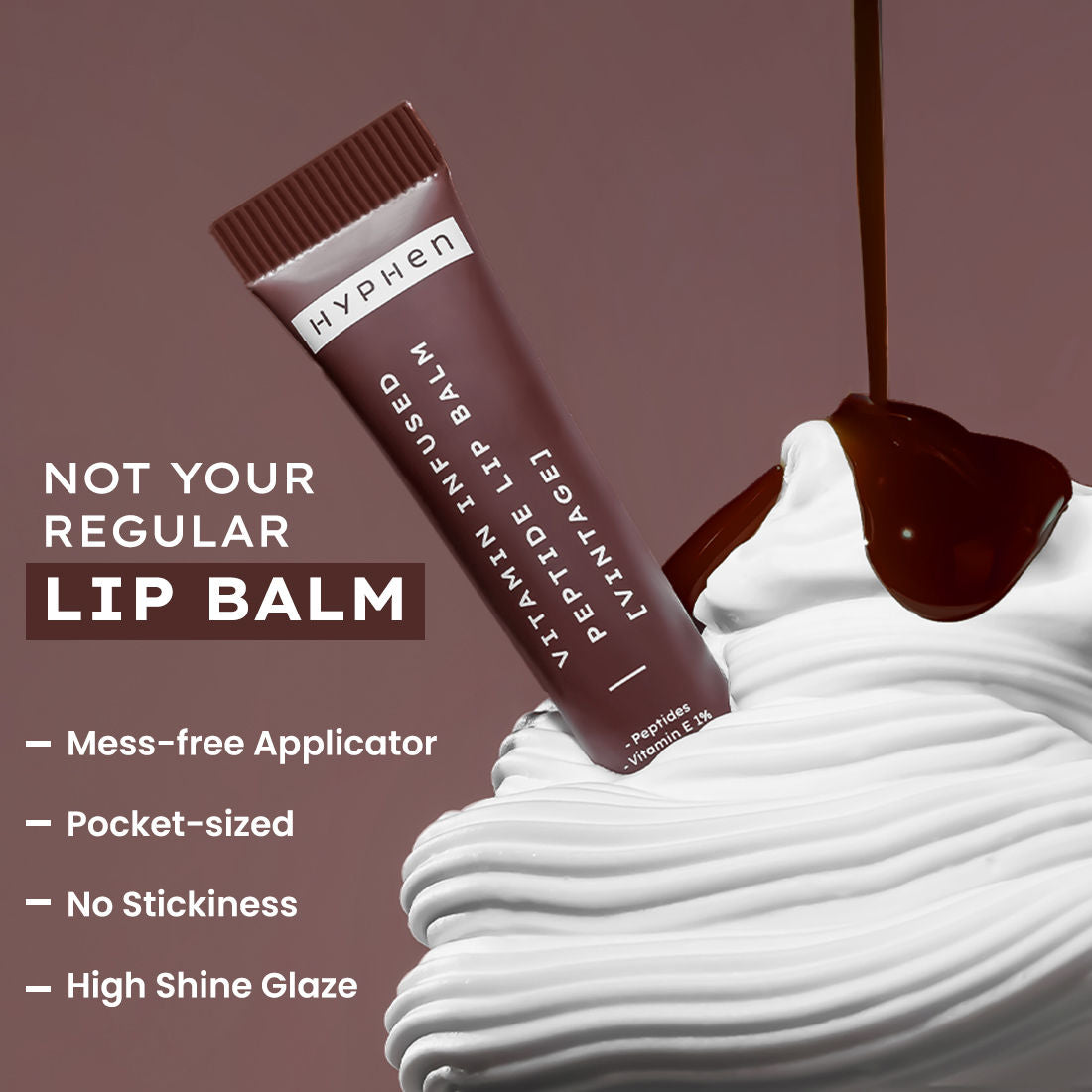 Hyphen By Kriti Sanon Vintage Vitamin Infused Peptide Lip Balm, Hydrate & Moisturize, Smoothen Lips & Repair Moisture Barrier