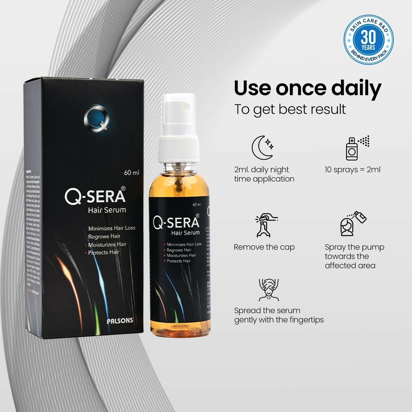 QSERA Hair Serum for Hair Fall Control
